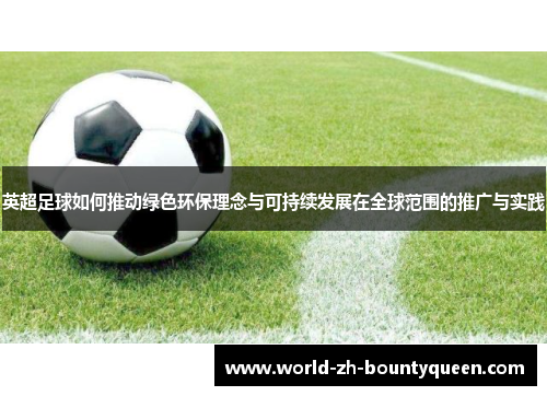 英超足球如何推动绿色环保理念与可持续发展在全球范围的推广与实践