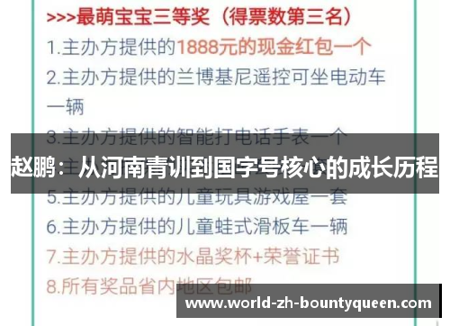 赵鹏：从河南青训到国字号核心的成长历程