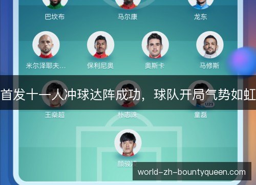 首发十一人冲球达阵成功，球队开局气势如虹